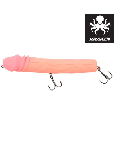 Воблер Kraken QTONG Jerk 16cm 43g #White Python 