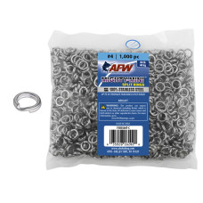 Заводне кільце AFW Mighty-Mini Split Rings Bright #4 (1шт.)