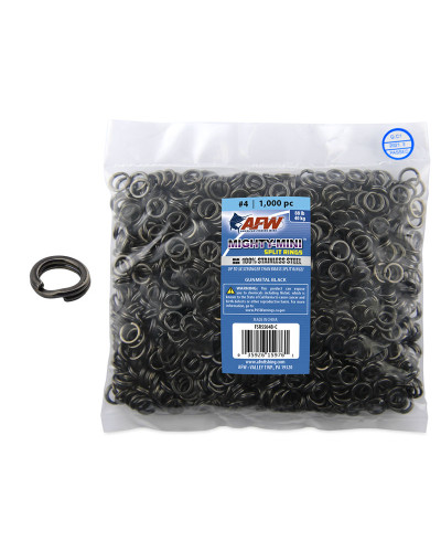 Заводні кільцяAFW Mighty-Mini Split Rings Black - 1 шт.