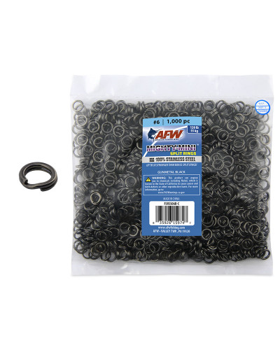 Заводні кільцяAFW Mighty-Mini Split Rings Black - 1 шт.
