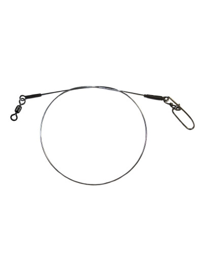 Повідець саморобний з вертлюгом AFW Titanium ToothProof 100lb/0,69mm 30см (1шт.)