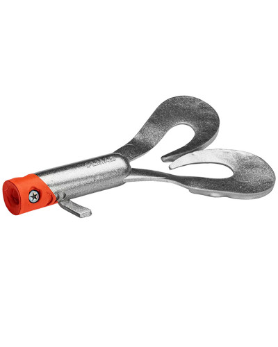 Віброхвіст LMAB Drunk Dancer 23cm 68g #Chrome Redhead