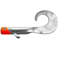Віброхвіст LMAB Drunk Twister 23cm 72g #Chrome Redhead