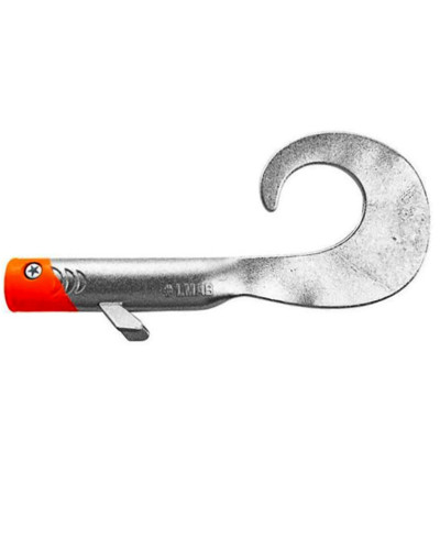 Віброхвіст LMAB Drunk Twister 23cm 72g #Chrome Redhead