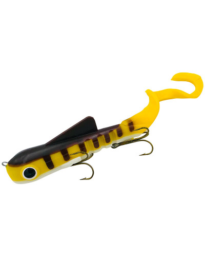 Віброхвіст Musky Innovations Regular Bull Dawg 9"/23cm 127g #UV Reflex Yellow Perch