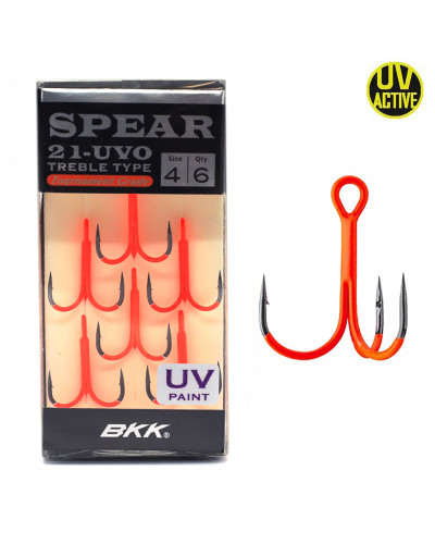 Гачок-трійник BKK Spear 21-UVO #4 (6шт./уп.)