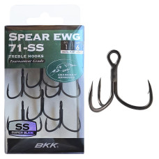 Гачок-трійник BKK Spear 71-SS Crankbait Approved #1 (6шт./уп.)