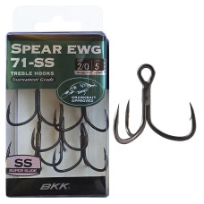 Гачок-трійник BKK Spear 71-SS Crankbait Approved #2/0 (5шт./уп.)
