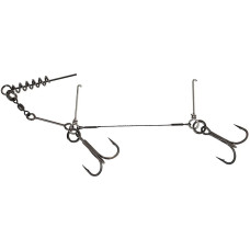 Оснастка Savage Gear 1x7 Strand Titanium Corkcrew Stinger #1/0, 23kg (1шт./уп.)