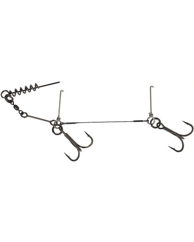 Оснастка Savage Gear 1x7 Strand Titanium Corkcrew Stinger #1/0, 23kg (1шт./уп.)