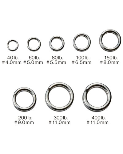 Кільця заводні VARIVAS Avani Ocean Works Power Ring #5.5 80lbs/36kg (10 шт.)