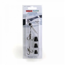 Оснастка Balzer Shirasu Screw in Pike Rig 14 cm #1/0 Dull-Black