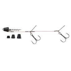 Оснастка Balzer Shirasu Screw in Pike Rig 14 cm #1/0 Dull-Black