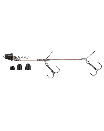 Оснастка Balzer Shirasu Screw in Pike Rig 14 cm #1/0 Dull-Black