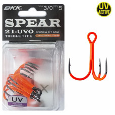 Гачок-трійник BKK Spear 21-UVO #3/0 (5шт./уп.)
