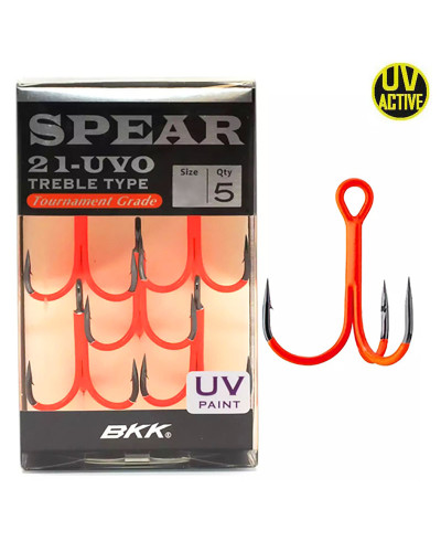 Гачок-трійник BKK Spear 21-UVO #1 (5шт./уп.)