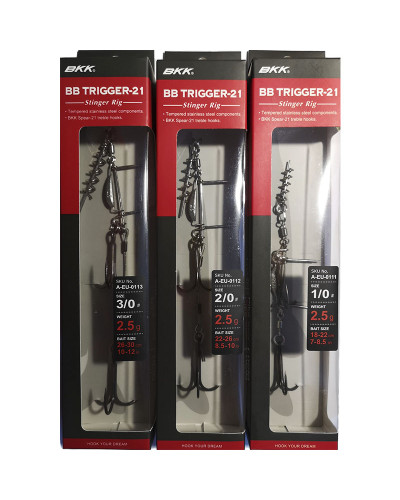 Оснастка BKK BB Trigger-21 Stinger Rig #3/0
