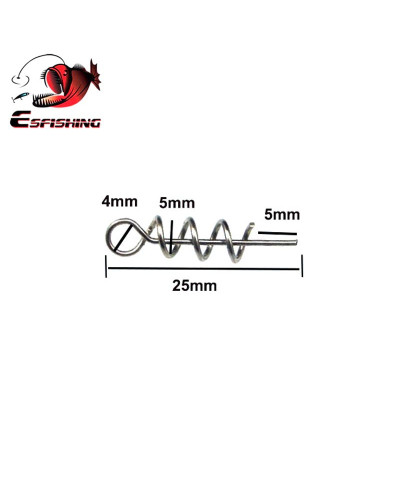 Штопор (фіксатор) для силікону Esfishing 25 mm - 1 шт.