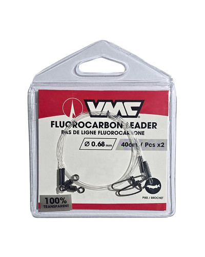 Повідці VMC Fluorocarbon Leader Pike 0,68mm 40cm (2шт./уп.)