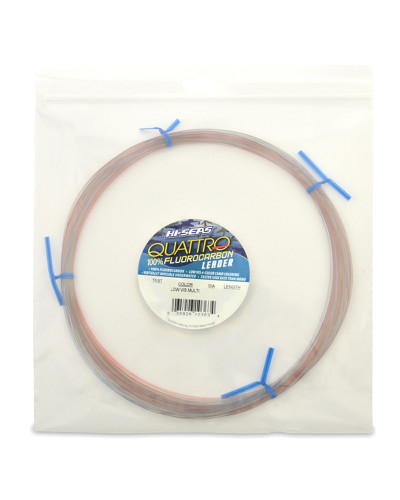 Поводочний матеріал HI-SEAS  Quattro 100% Fluorocarbon Leader 40LB 4-Color CAMO 0,60mm (1м)