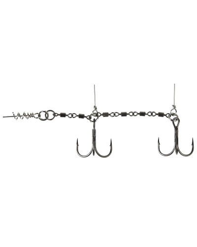 Оснастка Lucky John POWER CHAIN STINGER M (#2/0+1/0)