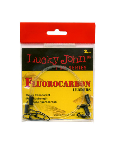 Повідці Lucky John Fluorocarbon Leaders 25см 20кг (2шт./уп.)
