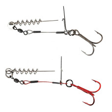 Оснастка Savage Gear Carbon49 Corkscrew Stinger #3/0 (2шт./уп.)