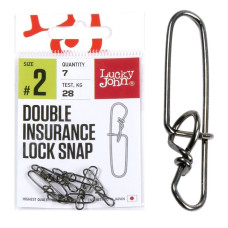 Застібки Lucky John Double Insurance Lock Snap #2 (7шт./уп.)