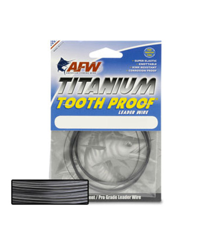 Поводочний матеріал AFW Titanium Tooth Proof Single Strand Wire 100LB 0,69 mm 4,6 m