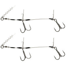 Оснастка Westin Add-It Shallow Rig Double 1x7 90lb #2/0 (2шт./уп.)