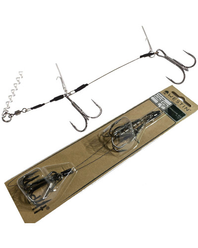Оснастка Westin Add-It Shallow Rig Double 1x7 90lb #1/0 (2шт./уп.)