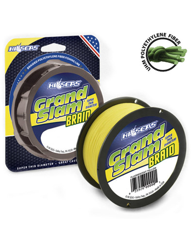 Шнур HI-SEAS Grand Slam Braid 80LB 0,46mm 137m #Fluorescent Yellow