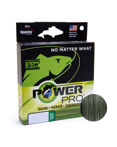 Шнур PowerPro 81LB 0,41mm 135m #Moss Green