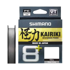 Шнур Shimano KAIRIKI 8+ 50lb/37,1kg 0,315mm 150m #Steel Gray