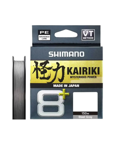 Шнур Shimano KAIRIKI 8+ 50lb/37,1kg 0,315mm 150m #Steel Gray