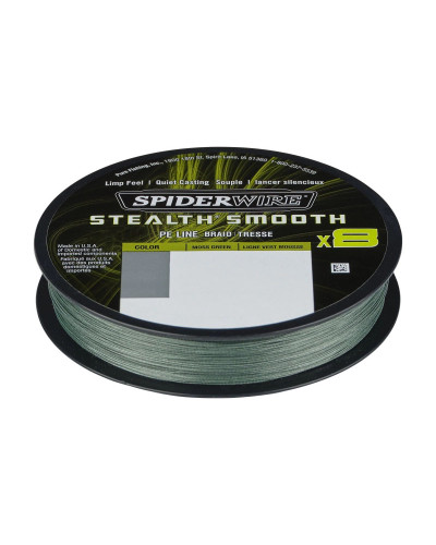 Шнур SpiderWire Stealth Smooth 8 Braid 102LB/46,3kg 0,39mm 150m #Moss Green Шнур SpiderWire Stealth Smooth 8 Braid 102LB/46,3kg 0,39mm 150m #Moss Green
