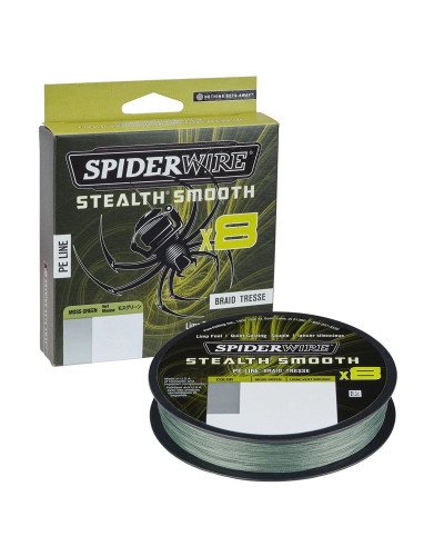 Шнур SpiderWire Stealth Smooth 8 Braid 102LB/46,3kg 0,39mm 150m #Moss Green