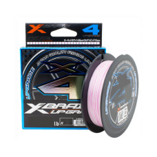 Шнур YGK X-Braid X4 Upgrade 200m #3.0/0.296mm 40lb/18kg #Pink/White