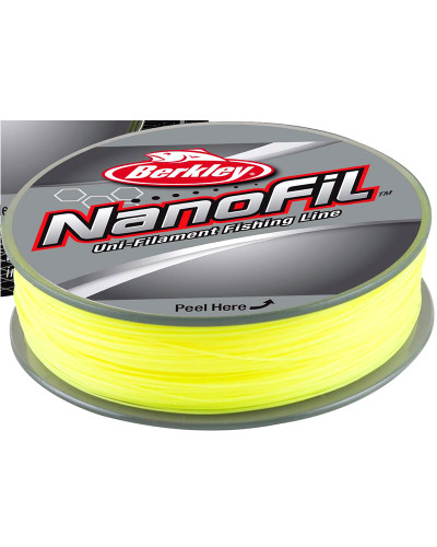 Шнур Berkley NanoFil 125m 0,25mm #Hi-Vis Chartreuse