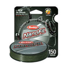 Шнур Berkley NanoFil 125m 0,22mm #Low-Vis Green