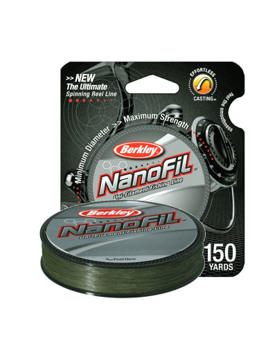 Шнур Berkley NanoFil 125m 0,22mm #Low-Vis Green