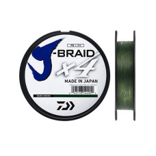 Шнур Daiwa J-Braid X4E 0,33mm 135m #Dark Green