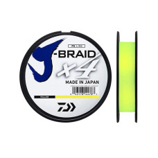 Шнур Daiwa J-Braid X4E 0,33mm 135m #Yellow
