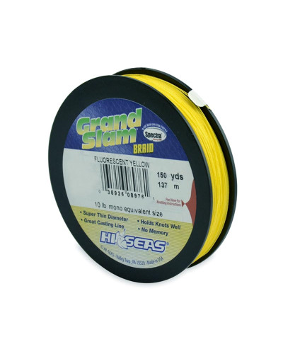 Шнур HI-SEAS Grand Slam Braid 10LB 0,10mm 137m #Fluorescent Yellow