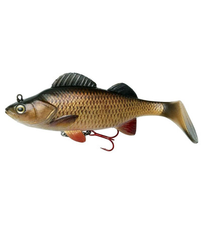 Силиконовый воблер DAM Effzett Natural Perch Paddle Tail 140 mm #Chub