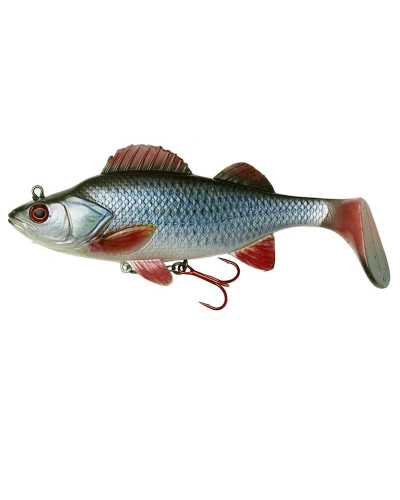 Силиконовый воблер DAM Effzett Natural Perch Paddle Tail 140 mm #Roach