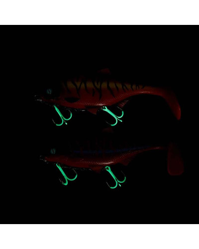 Оснастка Mikado Jaws Double Evo Stinger Fluo 25kg HDJ-12-04 (#1/0)