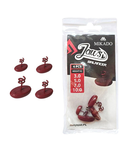 Набір грузиків-балансирів зі спіраллю Mikado Jaws Balancer (3,5,7,10г)