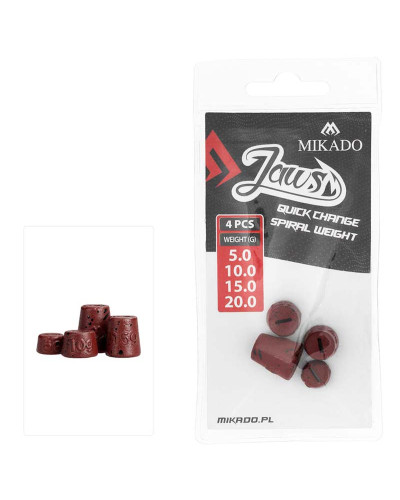 Набір грузиків Mikado Jaws Quick Change Spiral Weight 5,10,15,20г