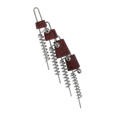 Набір штопорів з грузиками Mikado Jaws Quick Change Spiral 60mm (5,10,15,20г)